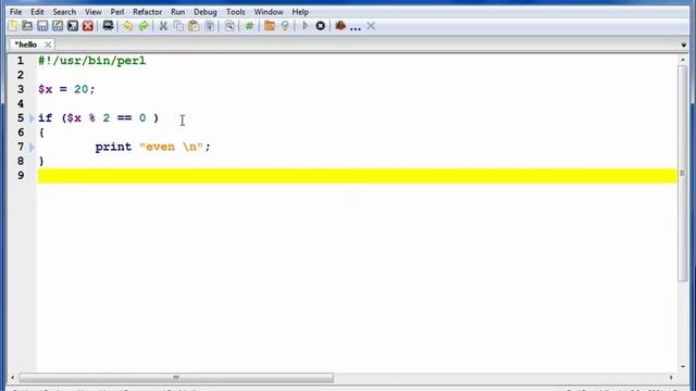 perl tutorial NO 20 else смотреть онлайн