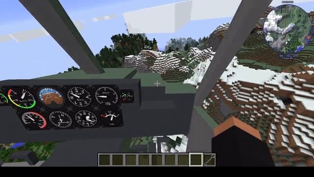How to Fly a Helicopter in Minecraft (Immersive Vehicles) [Gyro Hero] смотреть онлайн