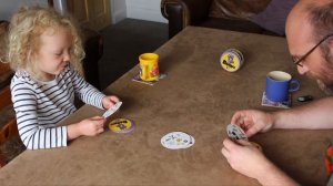 Dobble card game - with Dan and Cora