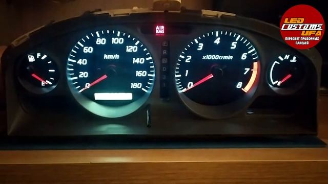 Пересвет приборной панели Nissan Wingroad Y11 смотреть онлайн