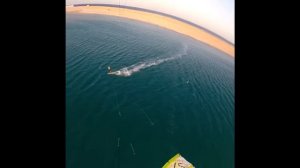 Египет, Дахаб, кайт-лужа, закат, Gopro с кайта