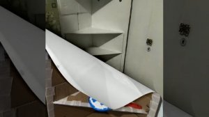 угловая полочка из картона, своими руками.