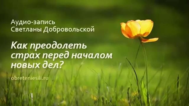Как преодолеть страх перед началом новых дел?