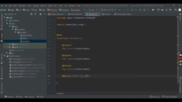 DAO [Data Access Object] for our Room Database смотреть онлайн