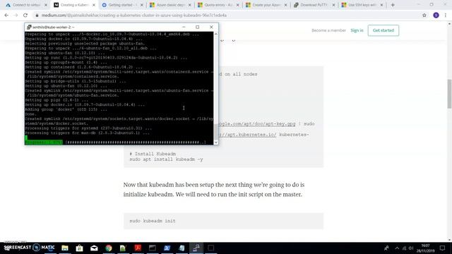 Installing Kubernetes in Azure VM смотреть онлайн