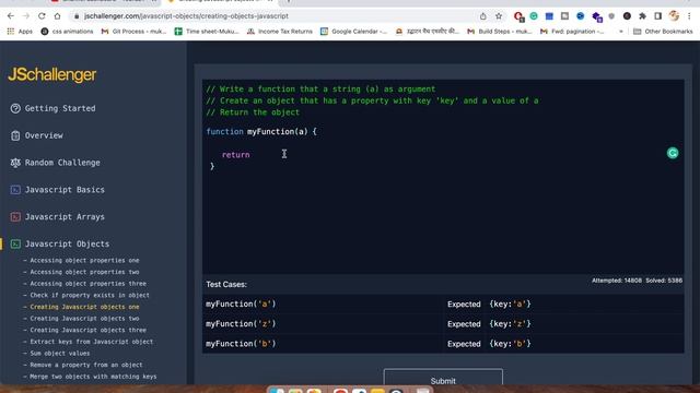 Creating Javascript objects one | Javascript Challenger #5
