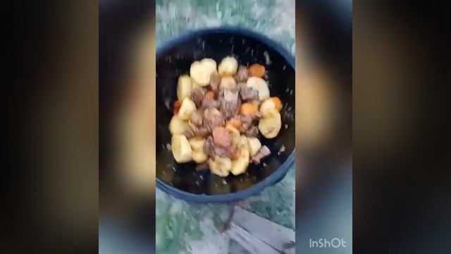 Немецкий штрудель с картошкой и мясом