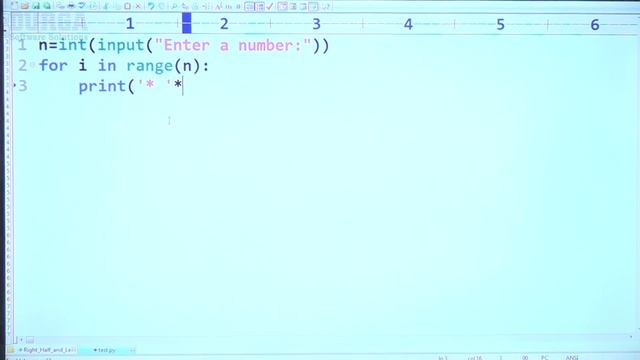 Learn 100+ Python Pattern Programs || Pattern: 50 To print Right Half Diamond Pattern with * symbol