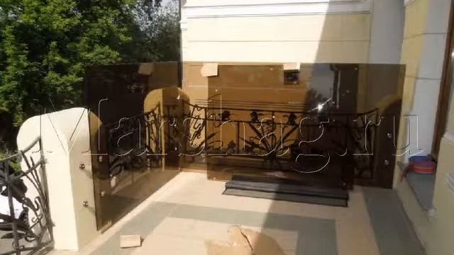 Монтаж ограждения из самонесущего стекла Маршаг смотреть онлайн