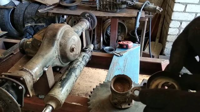 Мощные звезды и тяговая цепь на минитрактор 4х4 переломка