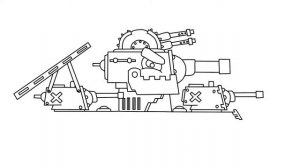 How to Draw a Tank Kv 6 |  Cartoons about tanks