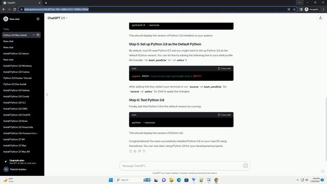 install python 3 8 mac brew смотреть онлайн
