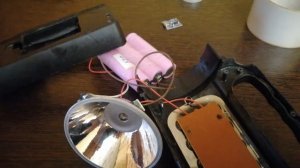 Переделка фонаря на литиевые аккумуляторы.