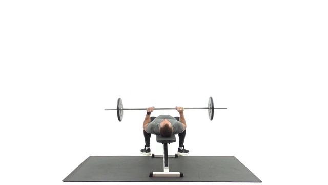 Жим штанги лежа узким хватом. Трицепс и грудные мышцы. смотреть онлайн