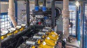 Испытание газового генератора 300 кВт (315 кВт), АГП-315 в контейнерном исполнении (Дизель-Систем)