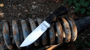 Охотничий нож из спиральной пружины!.