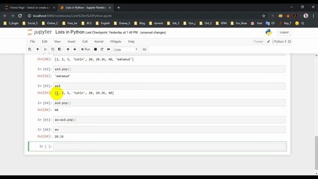 Lists Data Type in Python | Lists in Python  | Python | Python Bangla Tutorial