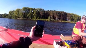 Катамаран с мотором-болотоходом