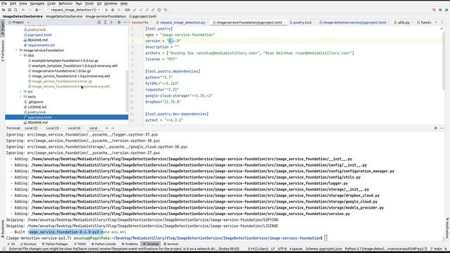 9. How to pack and publish python packages to PYPI using Poetry