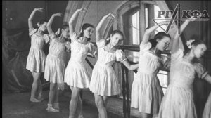Ленинградское хореографическое училище, балетмейстер А.Я. Ваганова (немая кинохроника, 1948 г.)
