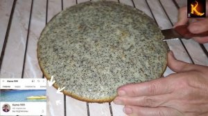 Сказка от Камо. Вкусный бисквитный торт с маком, изюмом и грецкими орехами