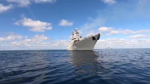 Экипаж РКР Маршал Устинов поддержал участников СВО