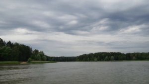 Истринское водохранилище, пляж. Московская область. Плаваю на лодке.