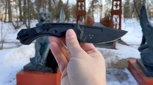 Нож FOX knives модель 520 DESERT FOX черный монстр N690 Italy