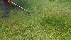 Husqvarna 545 rx cut very large grass with a 3 mm line