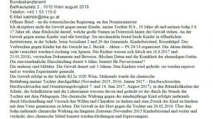 Offener Brief-an den Premierminister Österreich