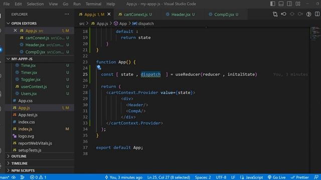 Combining a reducer with context in React JS смотреть онлайн