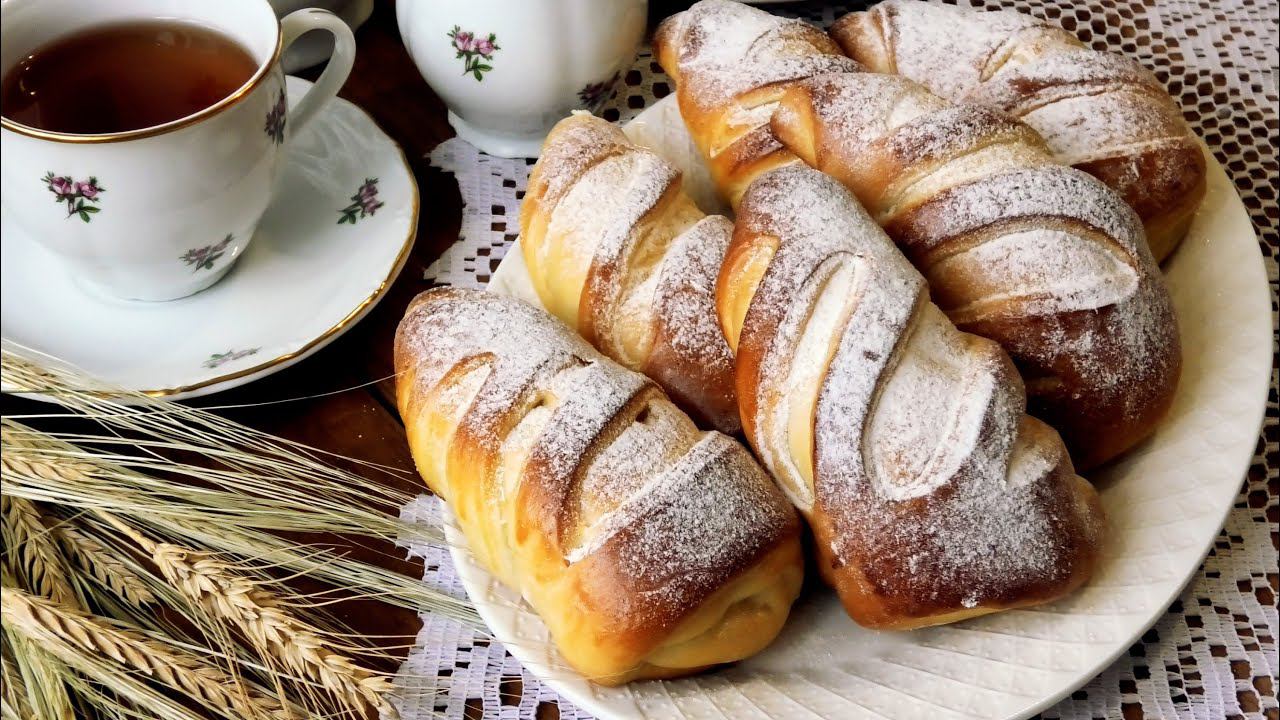 О ТАКОМ СДОБНОМ ТЕСТЕ МАЛО КТО ЗНАЕТ! Пуховые булочки с творогом!//Pastry buns with cottage cheese