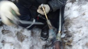 Пайка тросика заземления на кабель с бумажной изоляцией с оболочкой из свинца