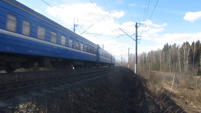Электровоз ЧС7-058 перегон Уваровка-Бородино смотреть онлайн