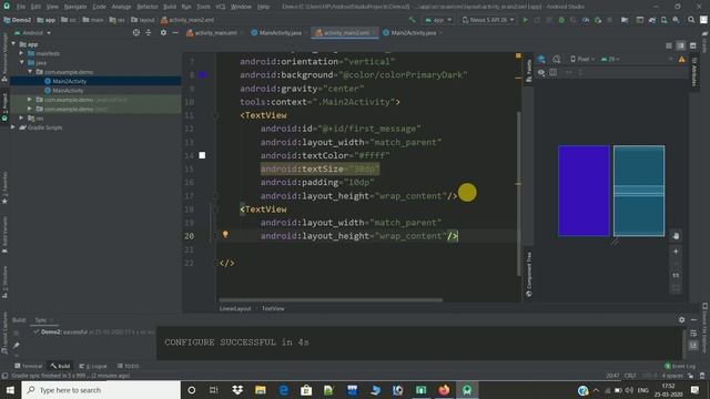 How to send data from one activity to another using Intent in android studio смотреть онлайн