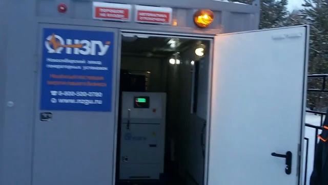 ДГУ 300 кВт в контейнере УБК-5, котельная г. Новосибирск (декабрь 2016)
