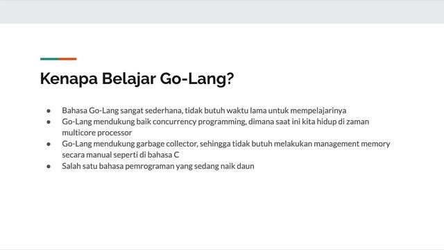 Belajar Go-Lang - 1 Pengenalan Go Lang смотреть онлайн