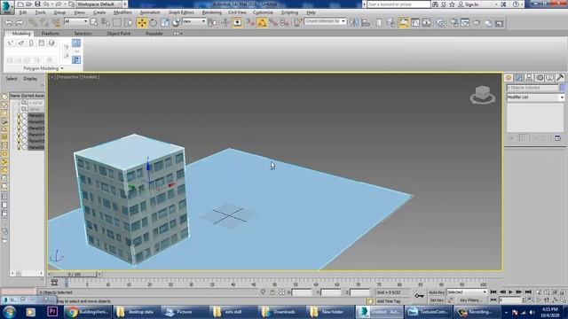 Tutorial on Modeling a LowPoly Buildings for Games in 3dsmax. смотреть онлайн
