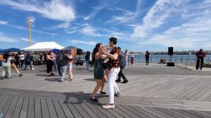 Bachata Social Dancing with Casey at Bachata by the Basin - Remember the Time (DJ Nassos B)