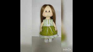 Текстильная игровая кукла ручной работы.