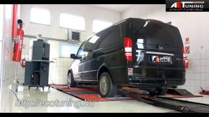 Mercedes Viano 2.2CDI 163LE 4MATIC AET CHIPtuning Referencia Video 4x4 DYNO fékpad