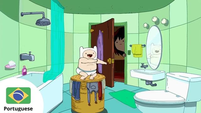 Adventure Time Dancing Baby Finn Song In Various Languages смотреть онлайн