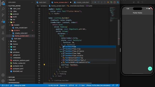 Flutter Beginner Tutorial | Flutter Notes App