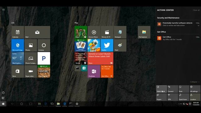 4. Персонализация панели задач в Windows 10
