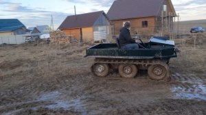 Вездеход амфибия / Гусеничный вездеход / Самодельный