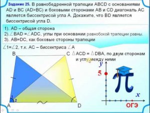 ОГЭ-24. Равнобокая трапеция