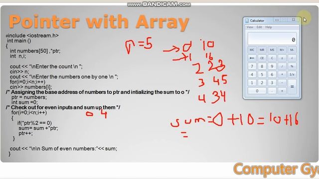 Object Oriented Programming with C++|Chapter 4|Part 2|Pointer|Pointer with Array|Pointer to Functio