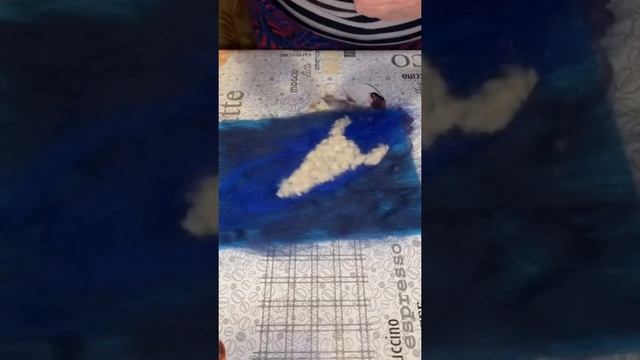 КАРТИНА ШЕРСТЬЮ КО ДНЮ КОСМОНАВТИКИ, Рисование шерстью смотреть онлайн