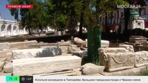Древние надгробные плиты обнаружили в Новодевичьем монастыре во время реставрации - Москва 24