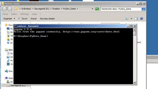 Run pygame zero from shortcut, open console from folder смотреть онлайн